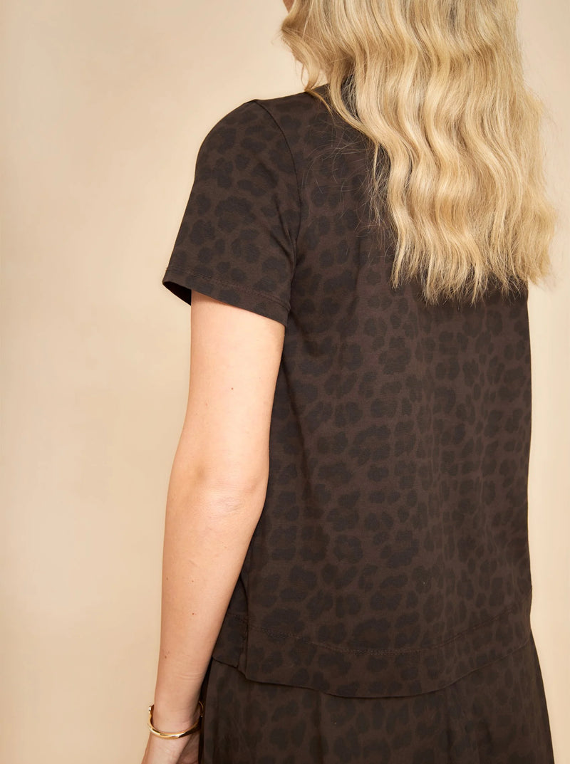 Black Colour Zelda Short Sleeve T-Shirt - Coffee Leo