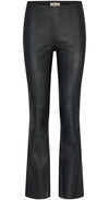 Levete Room Gloria 3 Leather Kick Flare - Black