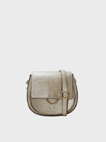 Black Colour Olivia Crossover Bag - Golden