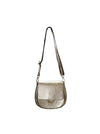 Black Colour Olivia Crossover Bag - Golden
