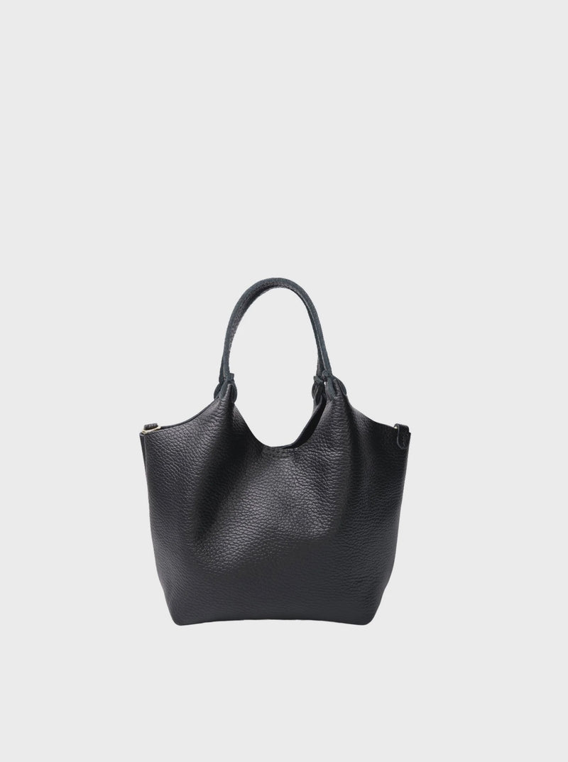 Black Colour Isolde Leather Bag - Black