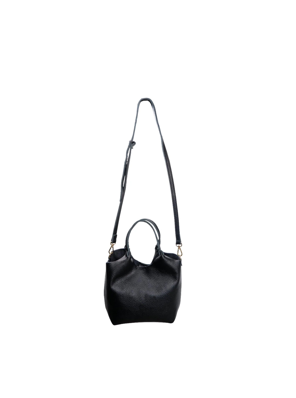 Black Colour Isolde Leather Bag - Black