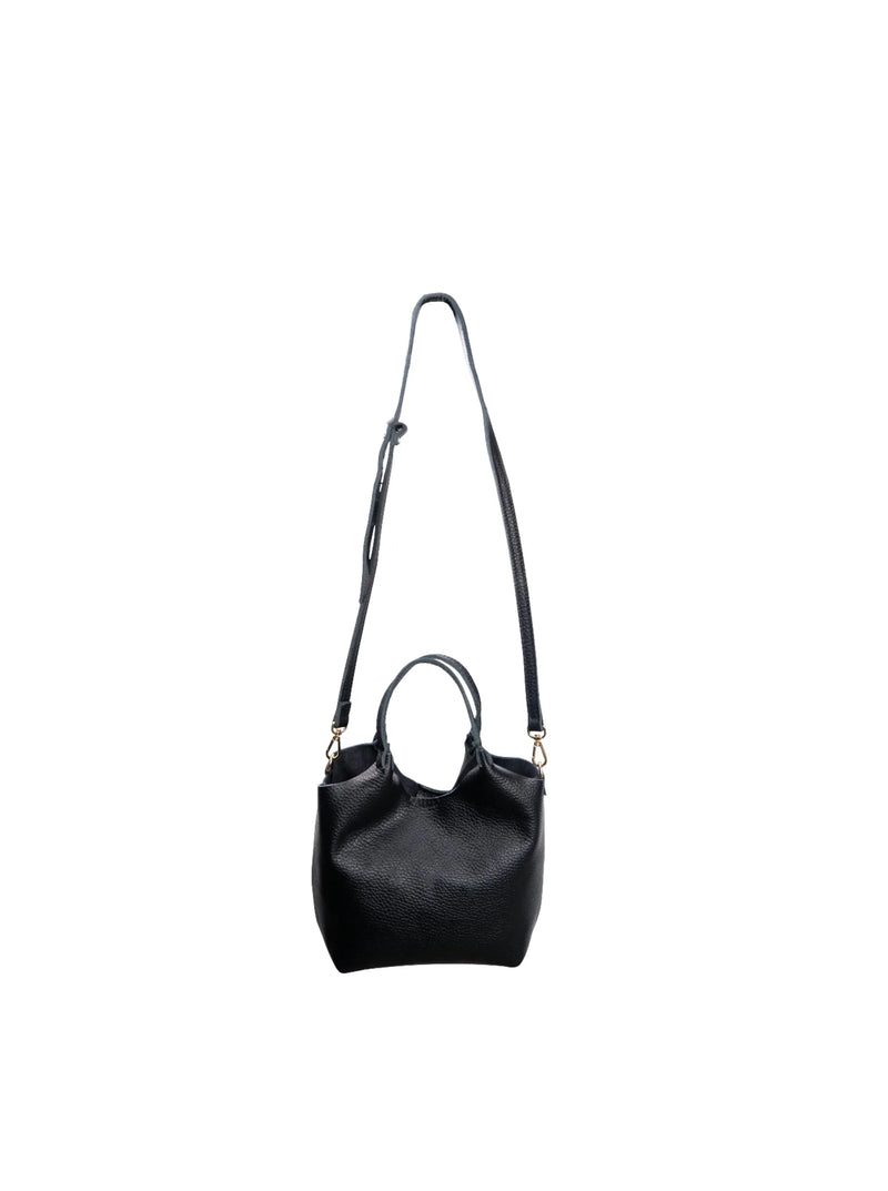 Black Colour Isolde Leather Bag - Black