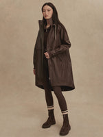 Varley Kirsten Rain Coat - Dark Truffle