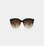 A.Kjaerbede Billy Sunglasses - Black/Brown Transparent