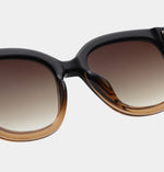 A.Kjaerbede Billy Sunglasses - Black/Brown Transparent