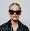 A.Kjaerbede Nancy Sunglasses - Black Demi Tortoise