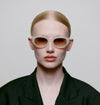 A.Kjaerbede Winnie Sunglasses - Cream Bone