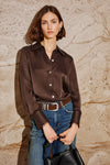 Rails Abbey Shirt - Espresso