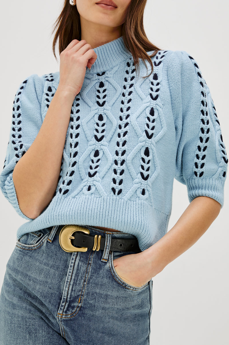 Rails Addy Sweater - Sky Navy Cables