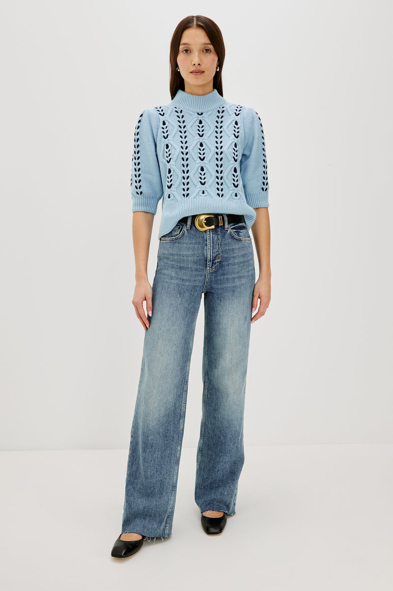 Rails Addy Sweater - Sky Navy Cables