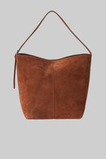 Aleo Esme Suede Handbag - Rust