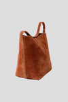 Aleo Esme Suede Handbag - Rust