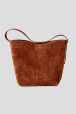 Aleo Esme Suede Handbag - Rust