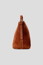 Aleo Esme Suede Handbag - Rust