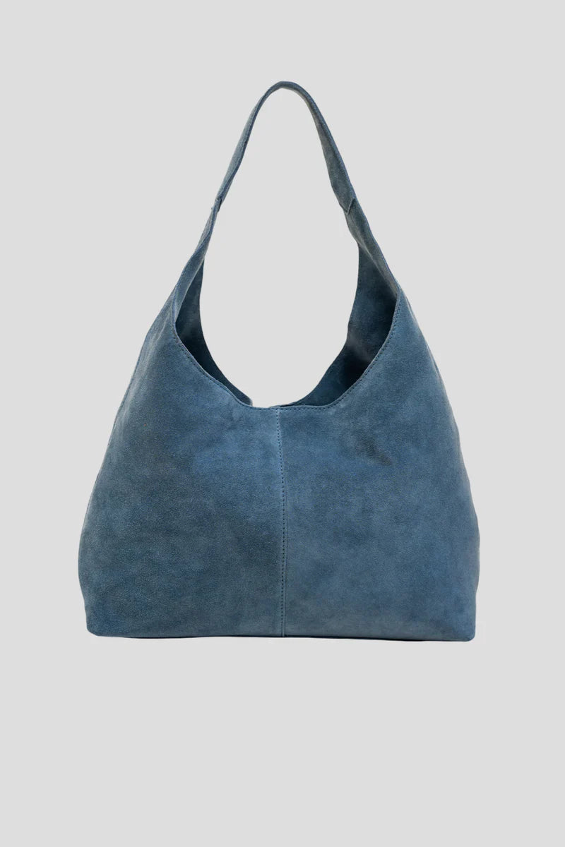 Aleo Lola Suede Handbag - Slate