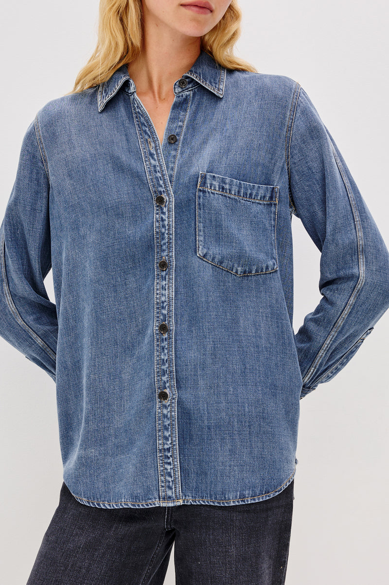 Rails Atticus Shirt - Antique Blue