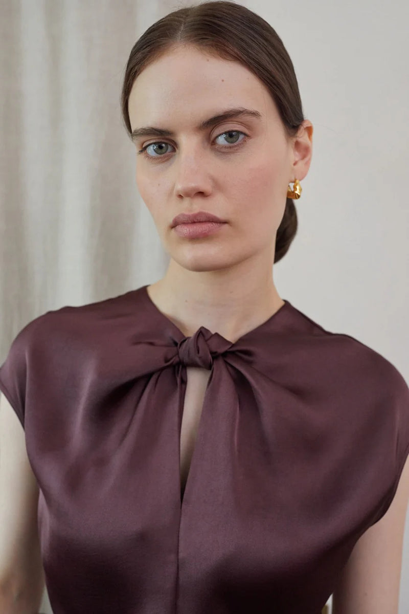 Vivere Riva Dress - Burgundy