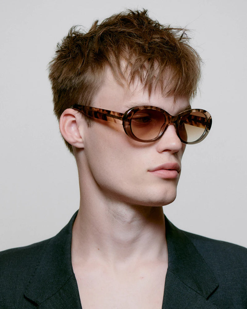 A.Kjaerbede Anma Sunglasses - Coquina/Grey Transparent