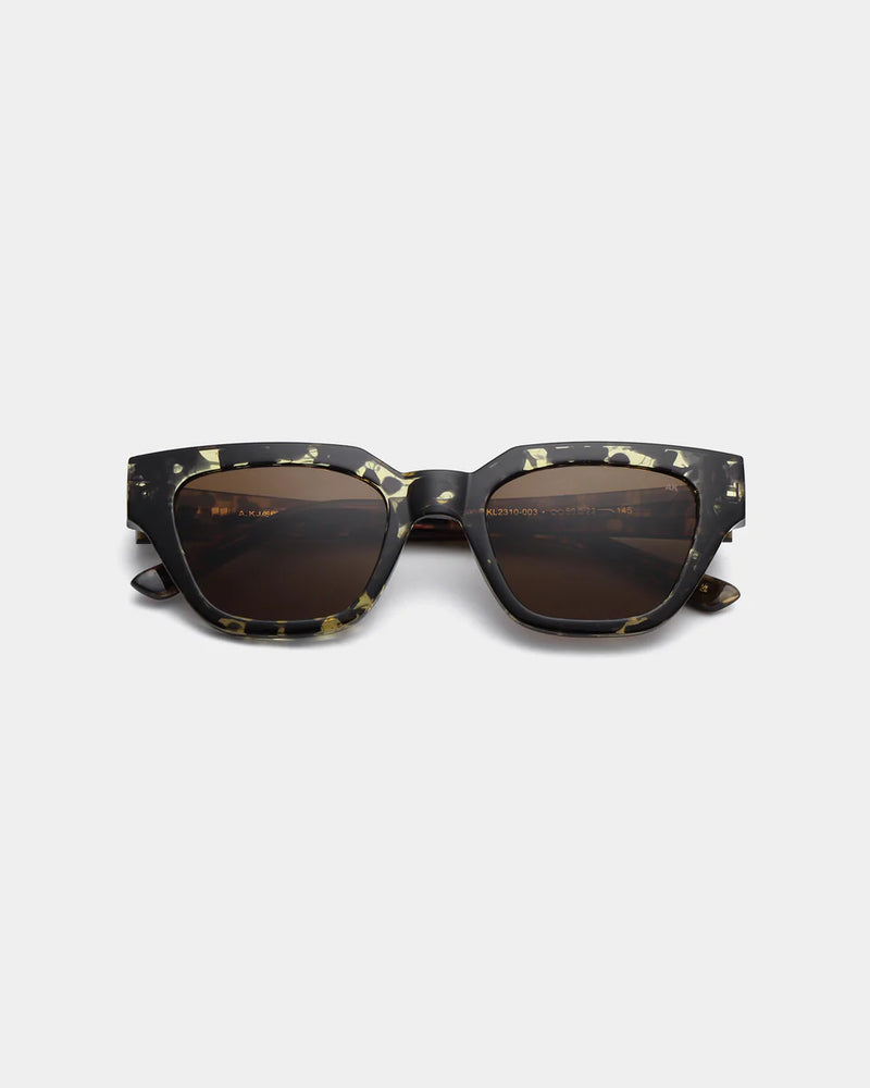 A.Kjaerbede Kaws Sunglasses - Black/YellowTortoise