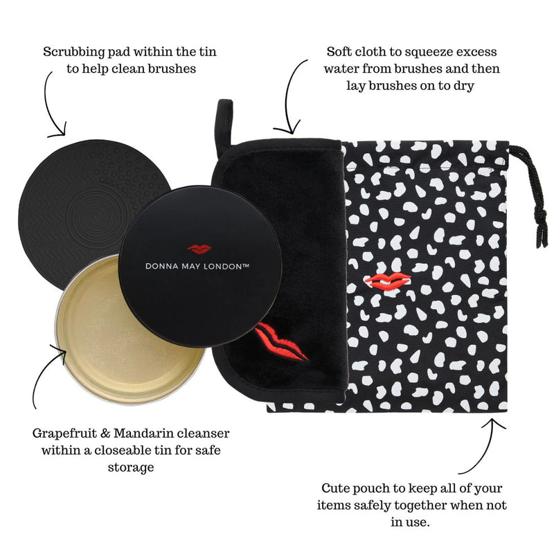 Donna May London Makeup Brush Cleaner Kit - 100% Vegan & Cruelty Free