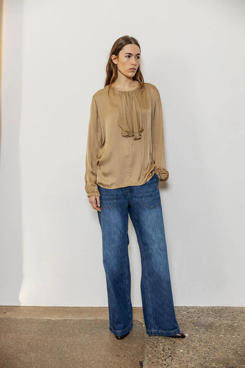 Project AJ Darling Wide Leg Jeans - Indigo