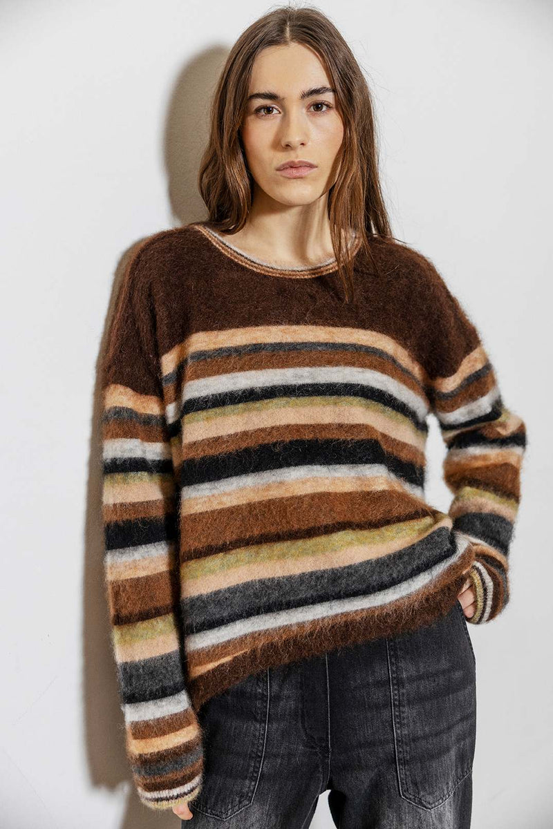 Project AJ Bolette Jumper - Mulit Browns