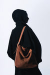 Aleo Esme Suede Handbag - Rust