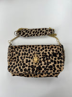 Sous Les Paves Mai Tai Cow Hair Bag - Leopard