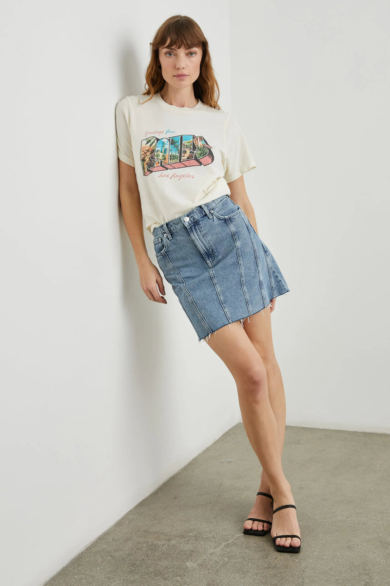 Rails Boyfriend Tee - Rails LA Postcard