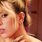 Scream Pretty Starburst Hoop Earrings - Gold