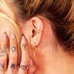 Scream Pretty Double Band Small Ear Cuff - Gold