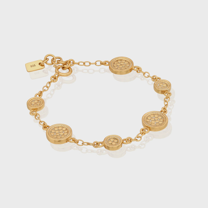 Anna Beck Classic Station Bracelet - Gold