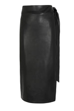 Never Fully Dressed Vegan Leather Jaspre Skirt - Black