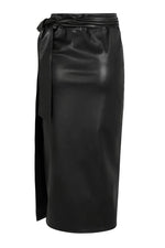 Never Fully Dressed Vegan Leather Jaspre Skirt - Black