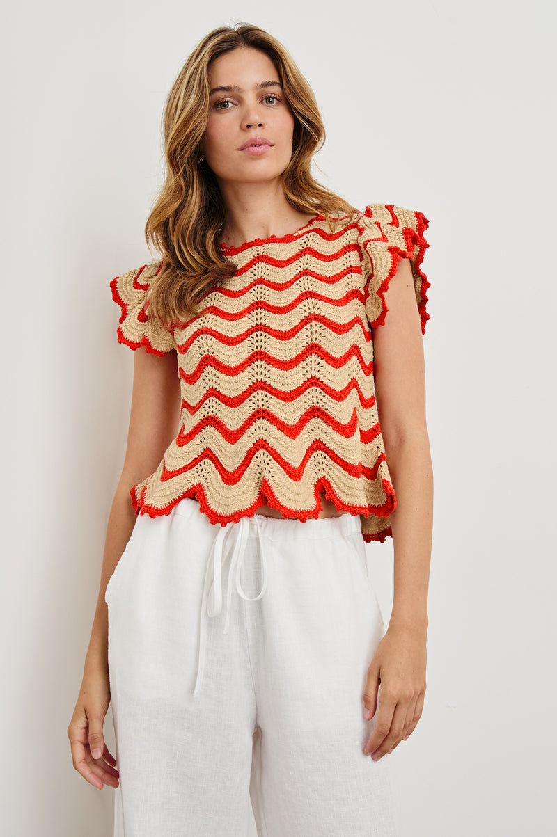Rails Coen Top - Cherry Oat
