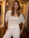 Varley Callie Knit Top - Egret Cream