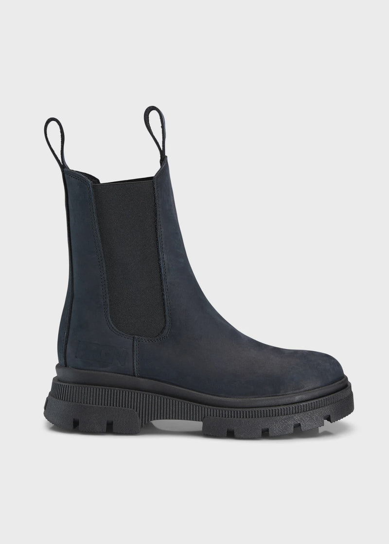 BRGN Chelsea Boot - Dark Navy