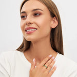LULU Copenhagen Confetti Ring - Gold Plated/Green