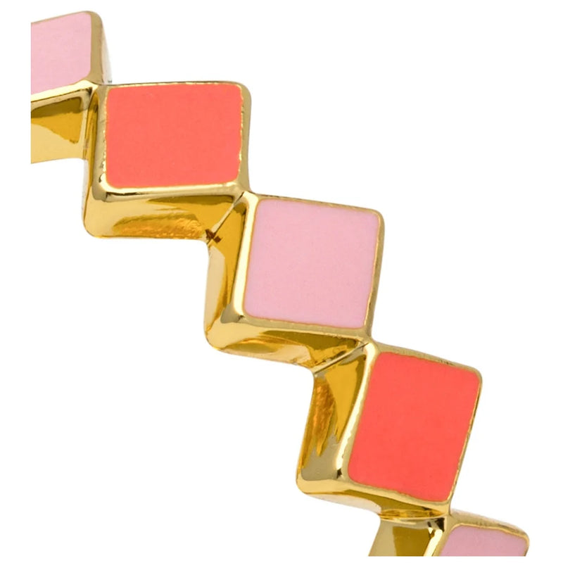 LULU Copenhagen Confetti Ring - Gold Plated/Pink