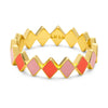 LULU Copenhagen Confetti Ring - Gold Plated/Pink