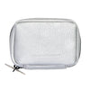 Donna May London Portable Pill Organiser - Silver Faux Leather