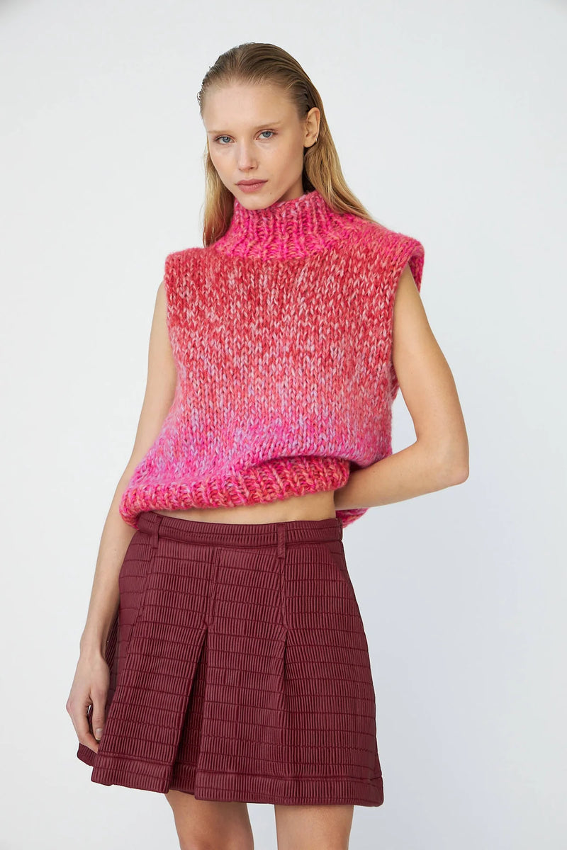 Dawn X Dare Ellis Handknit Vest - Chili