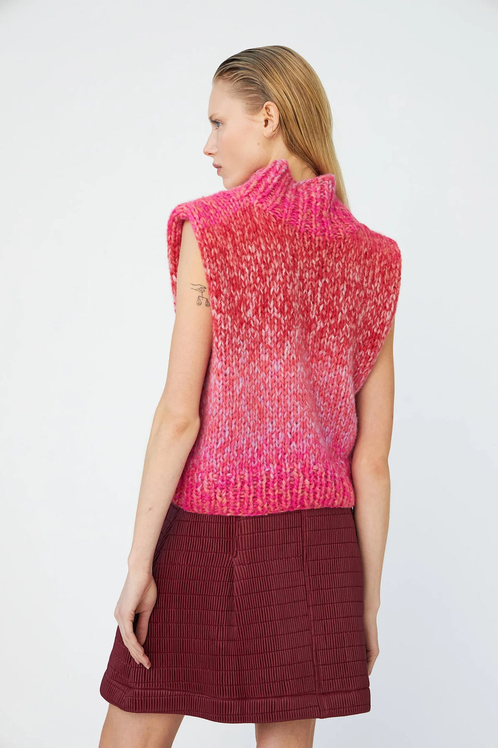 Dawn X Dare Ellis Handknit Vest - Chili