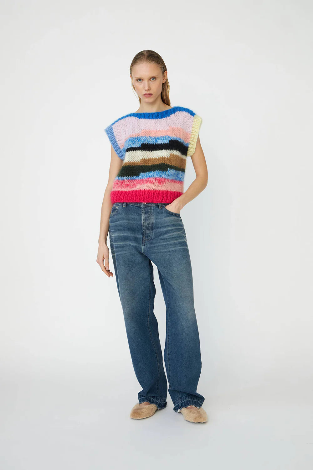 Dawn X Dare Sonia Handknit Vest - Multi
