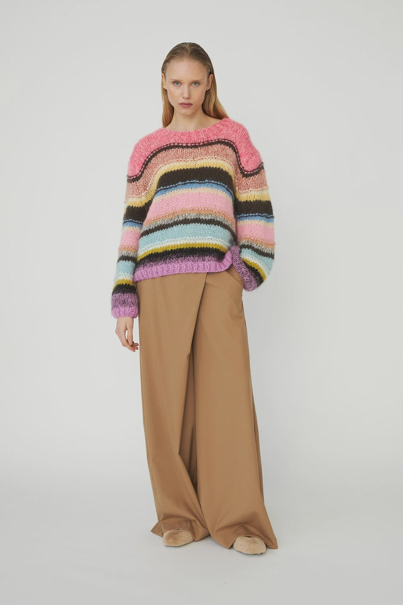 Dawn X Dare Genova Handknit Jumper - Azalea Multi