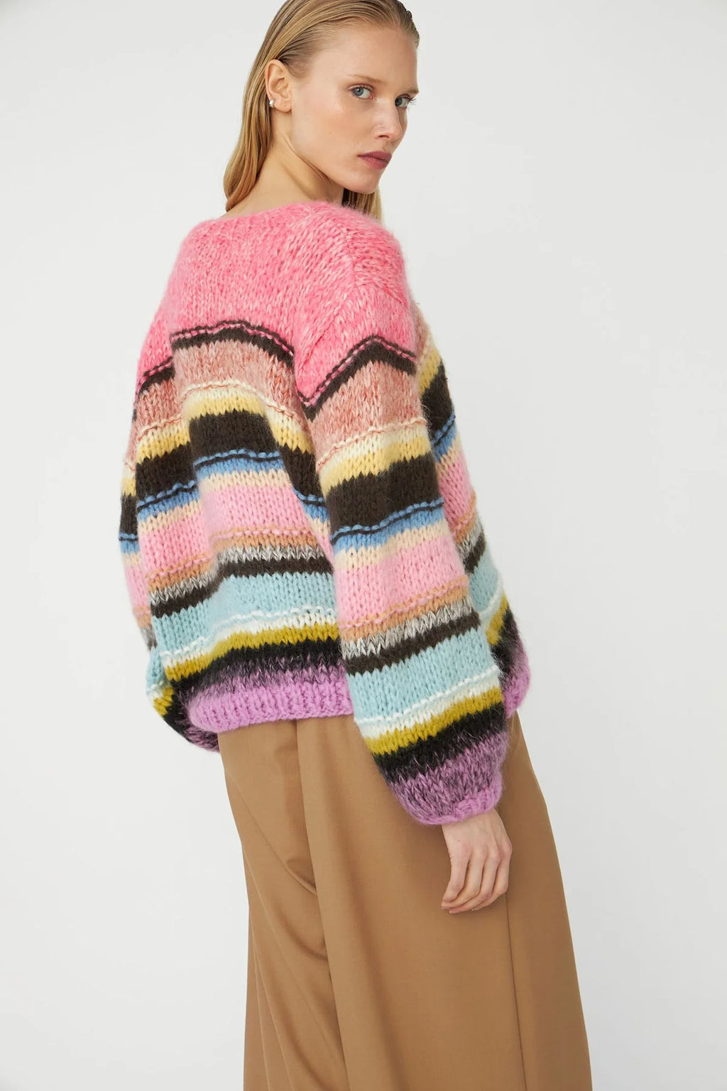 Dawn X Dare Genova Handknit Jumper - Azalea Multi
