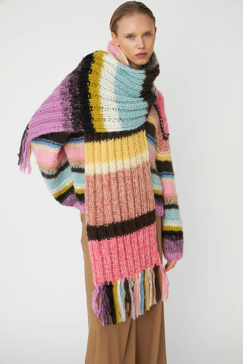 Dawn X Dare Genova Handknit Jumper - Azalea Multi