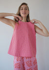 Dr Bloom Vichy Top - Red
