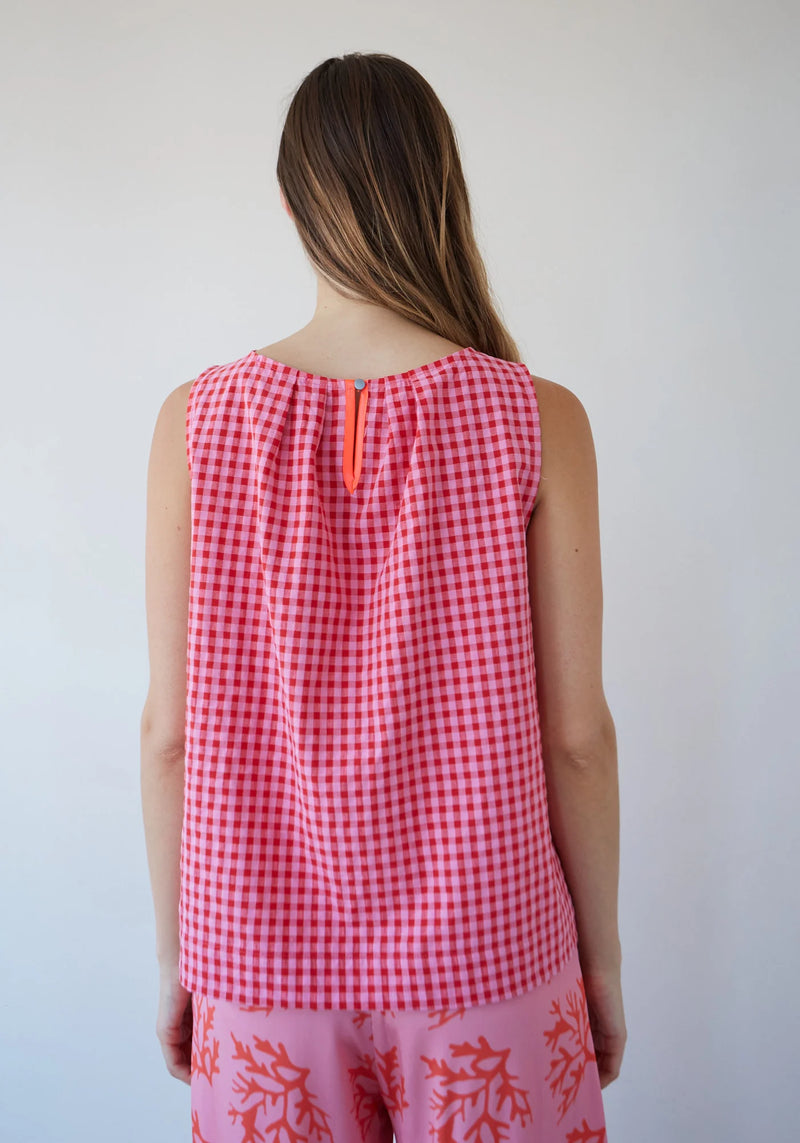 Dr Bloom Vichy Top - Red